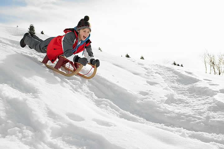 Sledding ALta Badia